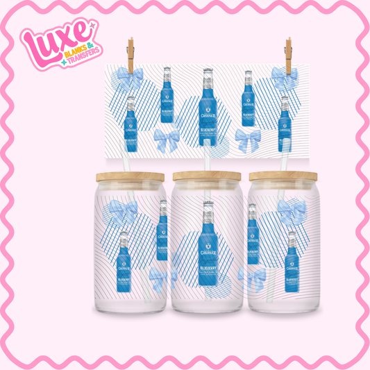 16oz UV DTF Wrap | Blue Vodka | #2849