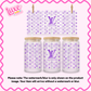 16oz UV DTF Wrap | Purple VL Pattern Boujee | #2005