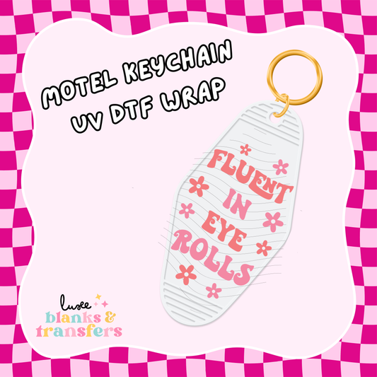 Motel Keychain UV DTF Wrap (#C45)