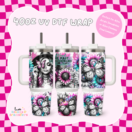 Tattoo Girl 40oz UV DTF Wrap (#B45)
