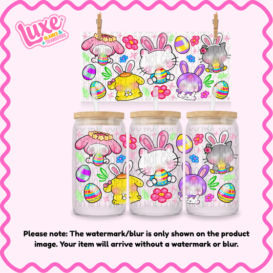16oz UV DTF Wrap | Hi Cat Easter | #2612