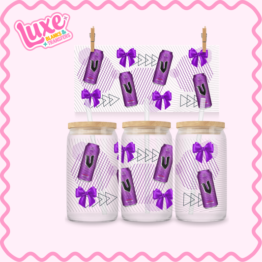 16oz UV DTF Wrap | Purple Energy | #2850