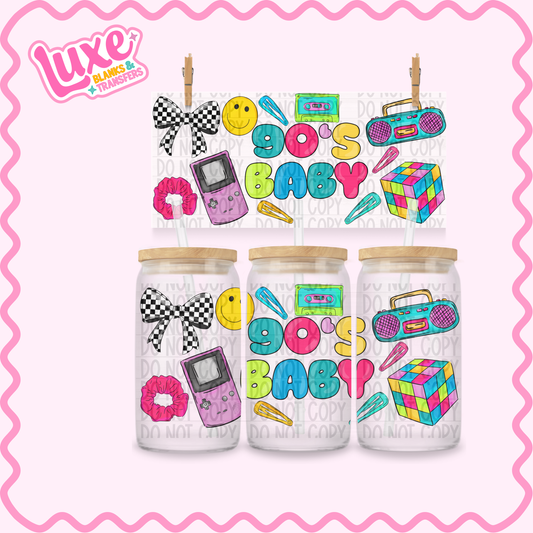 16oz UV DTF Wrap | 90's Baby | #3336