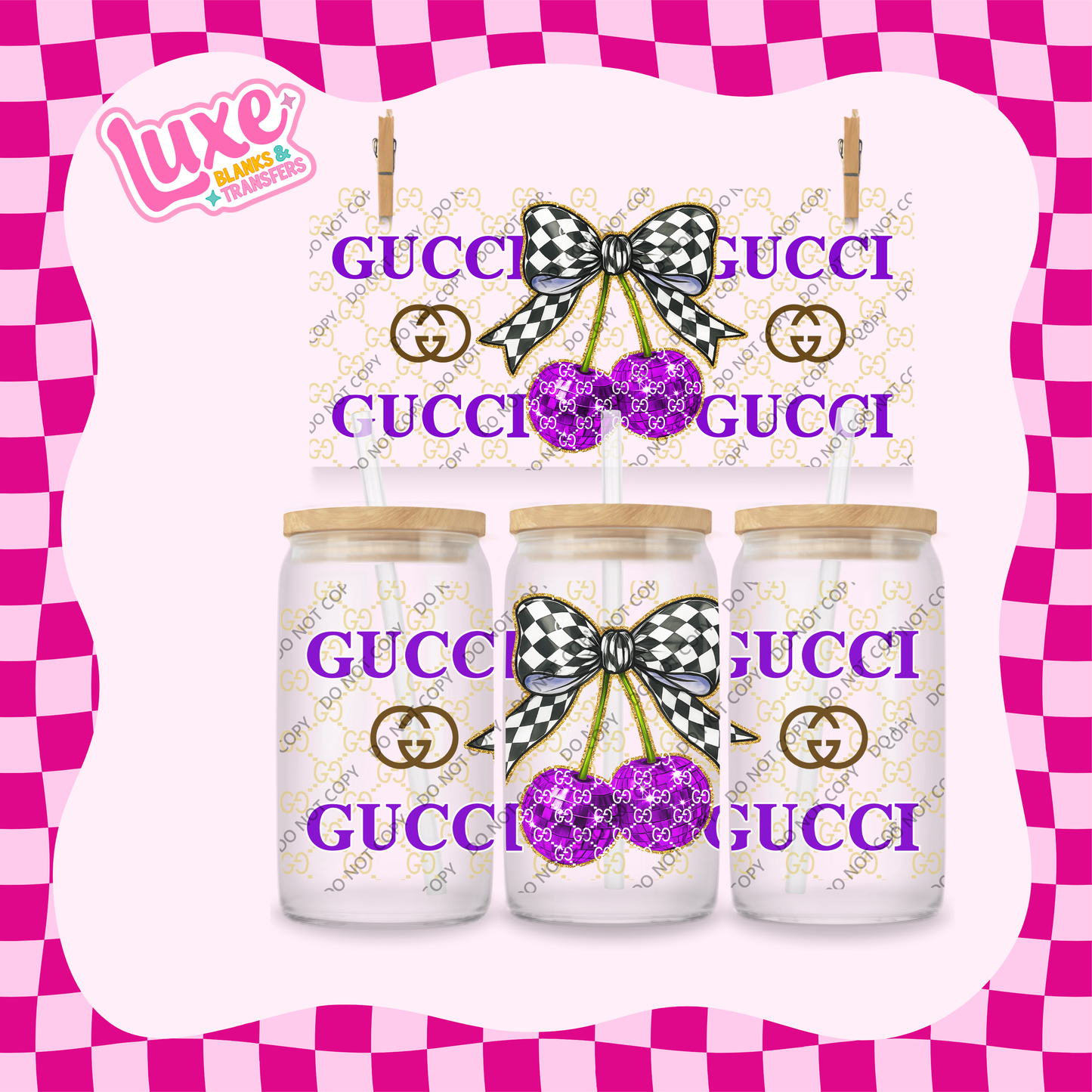 16oz UV DTF Wrap | G Brand Cherry Purple | #2066