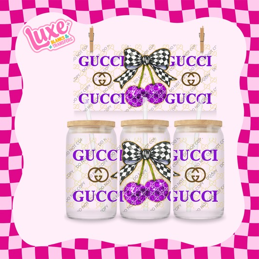 16oz UV DTF Wrap | G Brand Cherry Purple | #2066