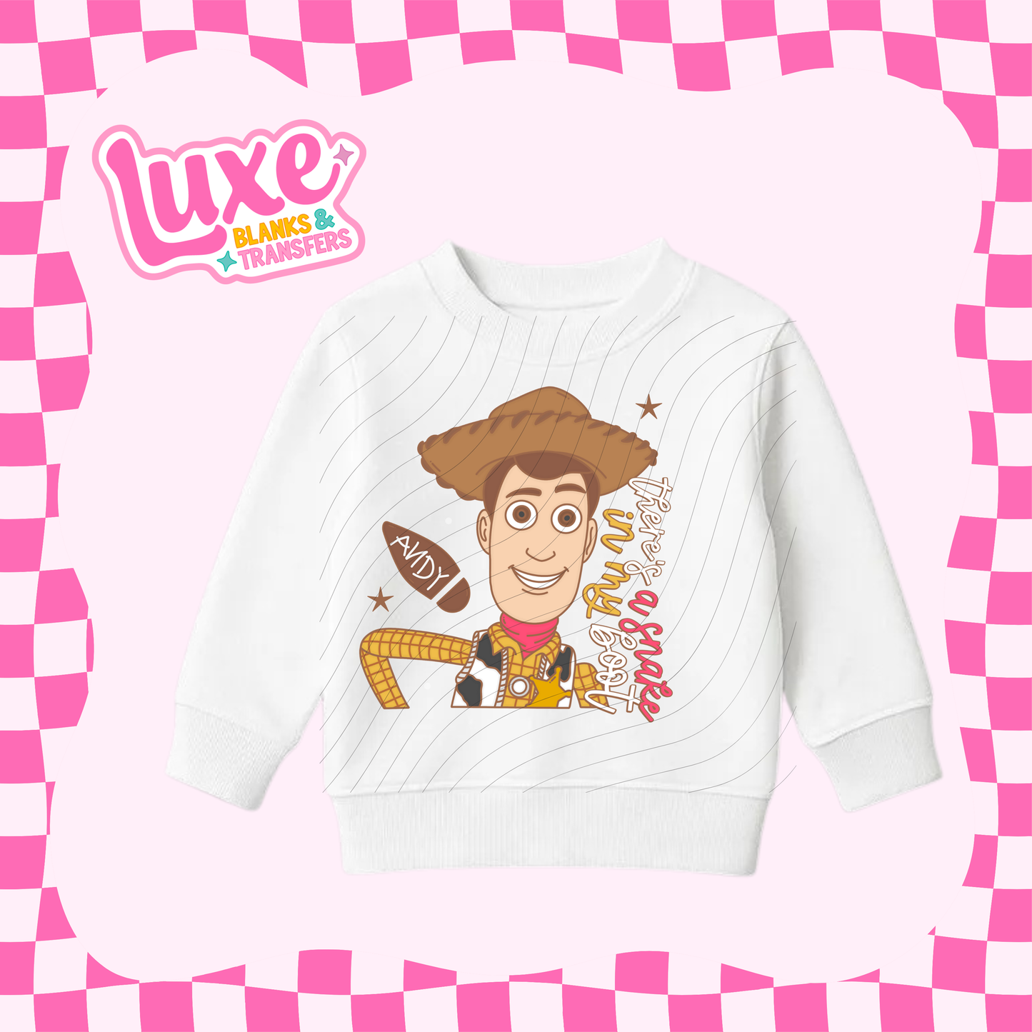 Wood/y Character 20cm | Kids DTF Heat Transfer | READY TO SHIP