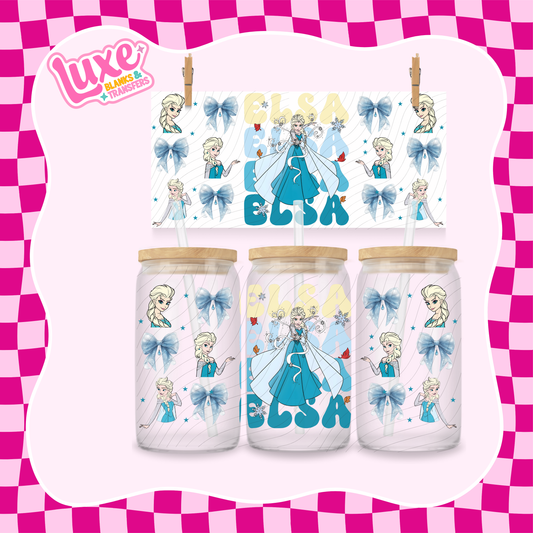 Ice Princess Bows | 16oz UV DTF Wrap | #1579