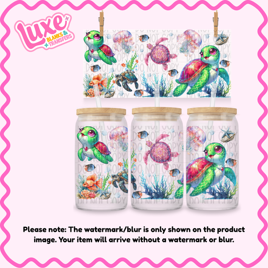 16oz UV DTF Wrap | Turtles | #3810