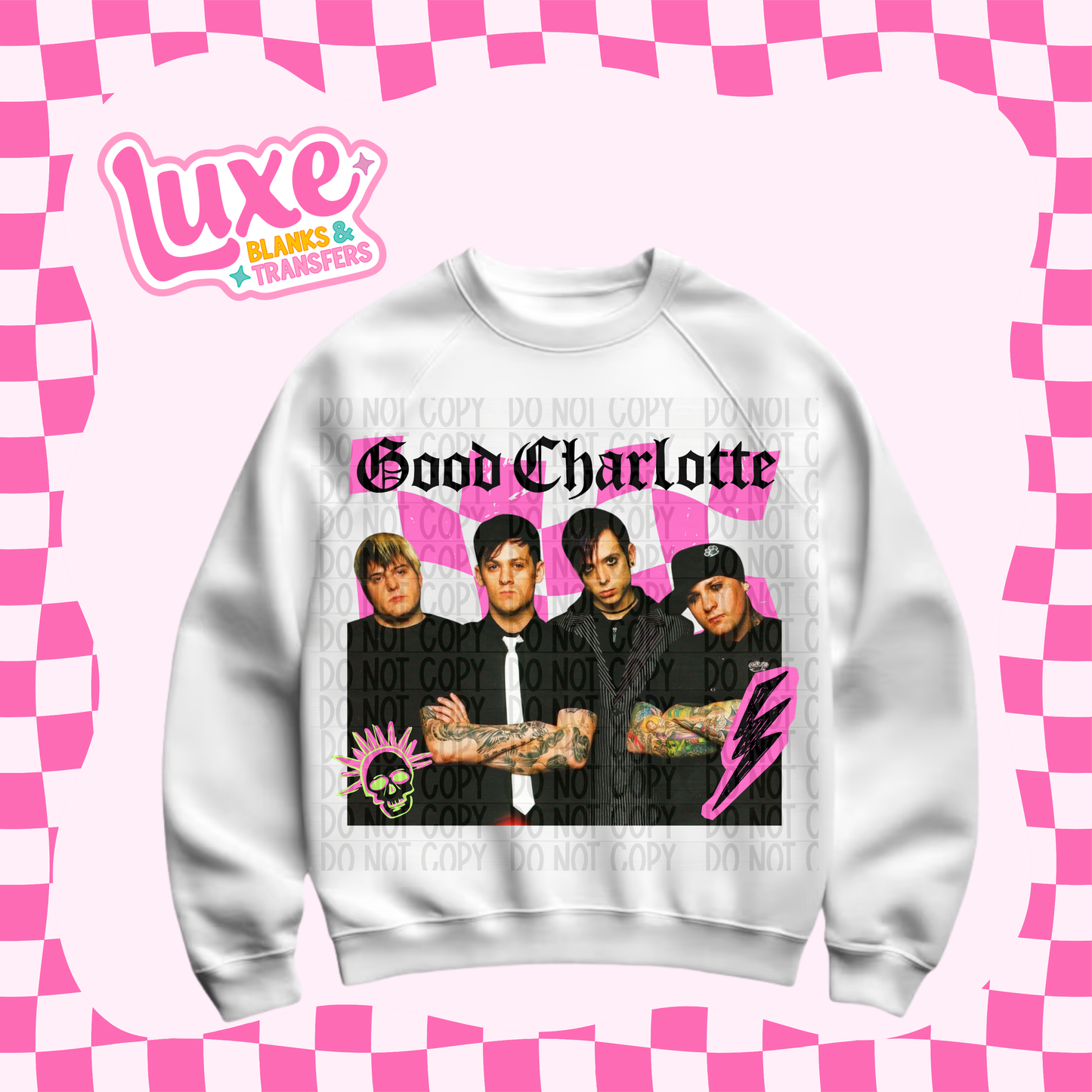DTF Heat Transfer | Good Charlotte | #707