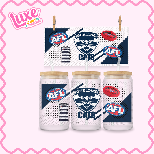 16oz UV DTF Wrap | Cats Footy Team | #2855