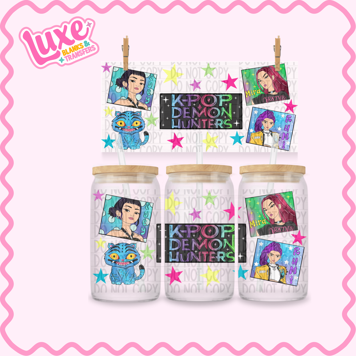16oz UV DTF Wrap | K-Pop | #3342