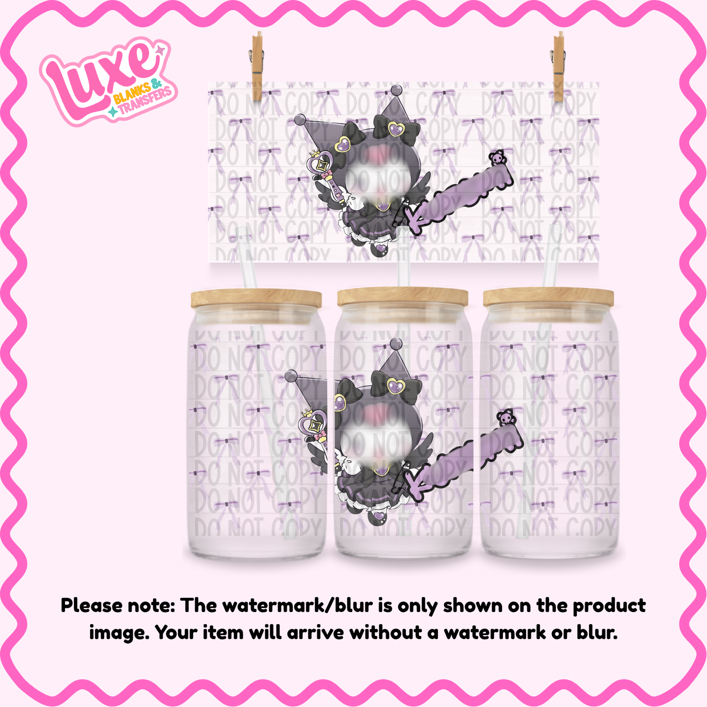 16oz UV DTF Wrap | Rowme Bows | #2623