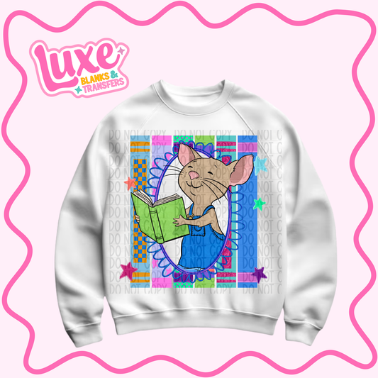 DTF Heat Transfer | Storybook Collection Mouse | #1195