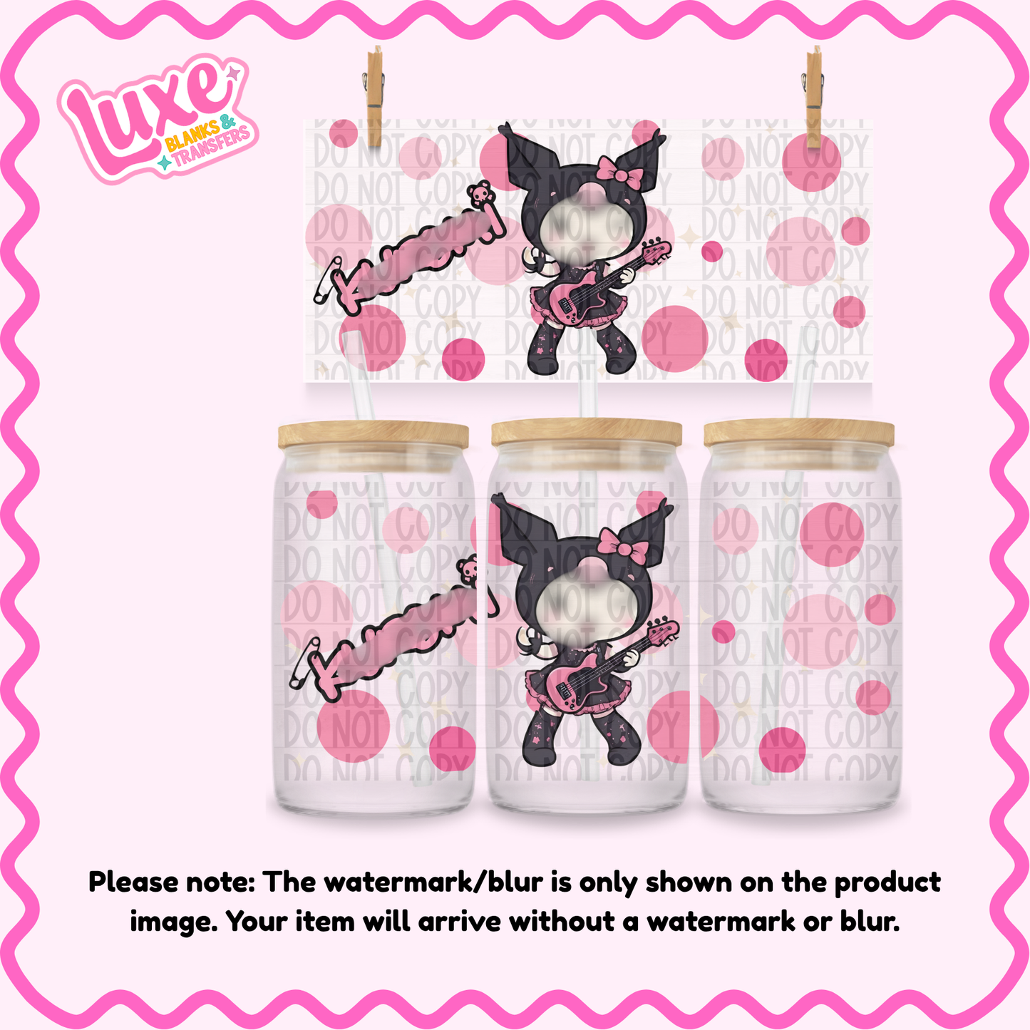 16oz UV DTF Wrap | Rowme Pink | #2624