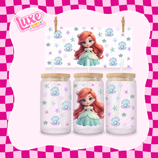 Cutesy Mermaid Princess | UV DTF Wrap | #1167