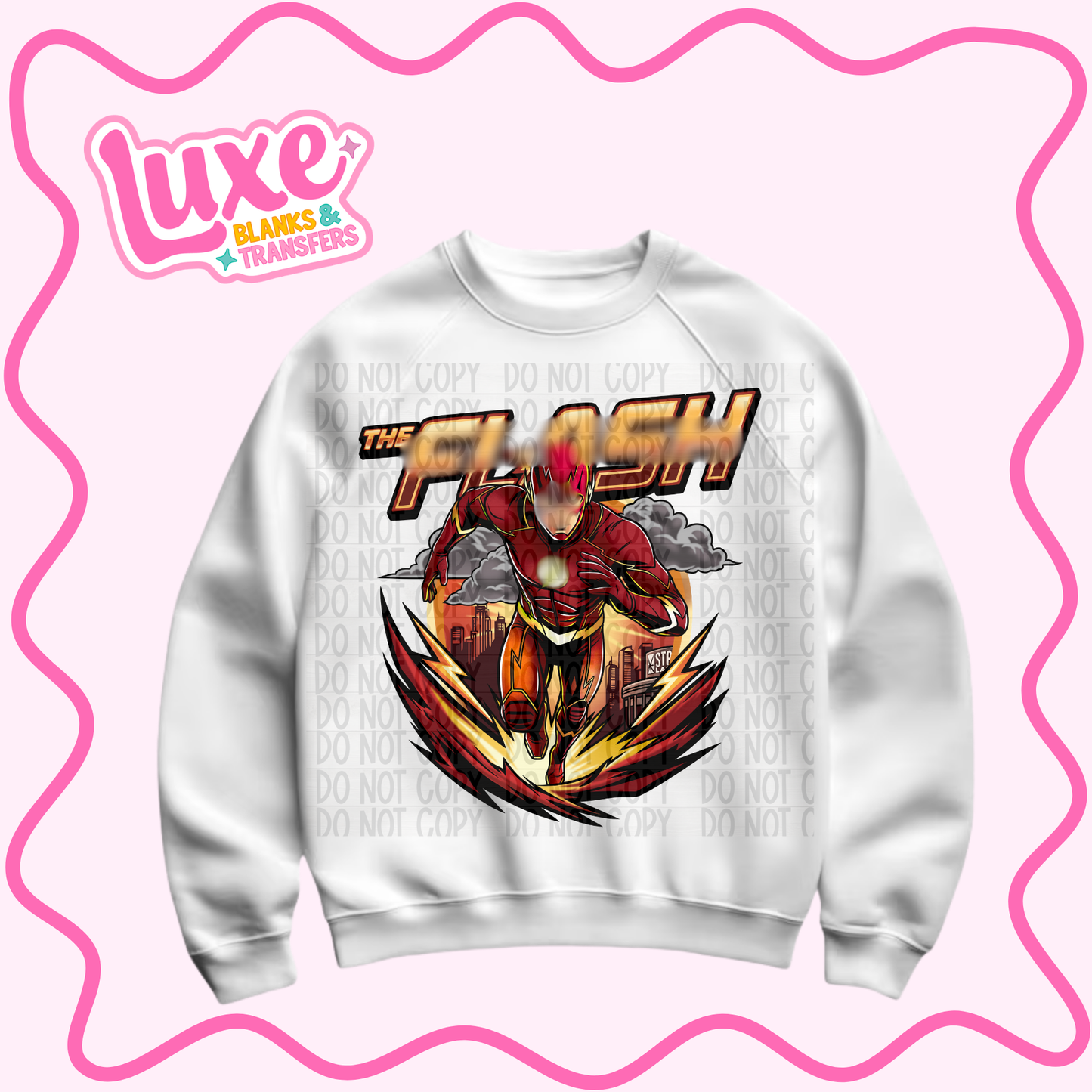 DTF Heat Transfer | Fl4sh H3ro | #1272