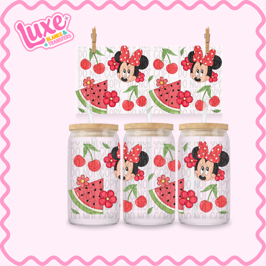 16oz UV DTF Wrap | Minnie Melon | #2442