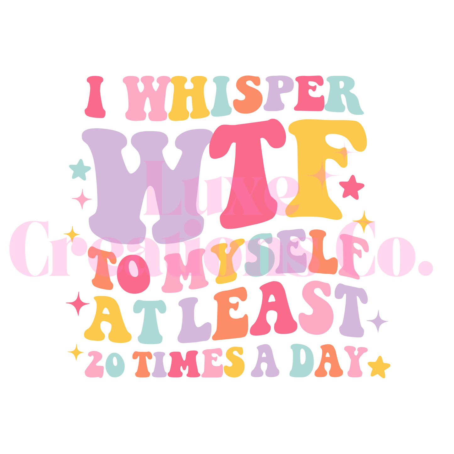 WTF Quote UV DTF Decal