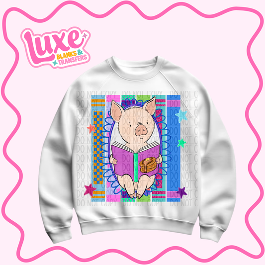 DTF Heat Transfer | Storybook Collection Pig | #1196