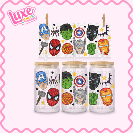 16oz UV DTF Wrap | Superheroes | #3346
