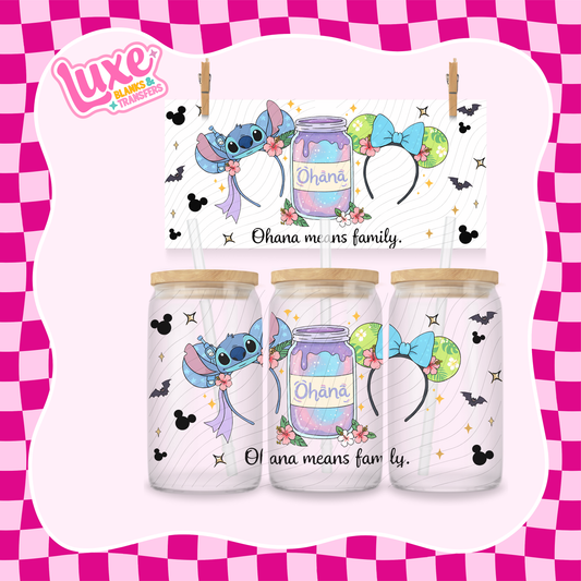 Ohana Dis. Ears | 16oz UV DTF Wrap | #1587