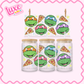 16oz UV DTF Wrap | Turtle Characters Ninja | #3347