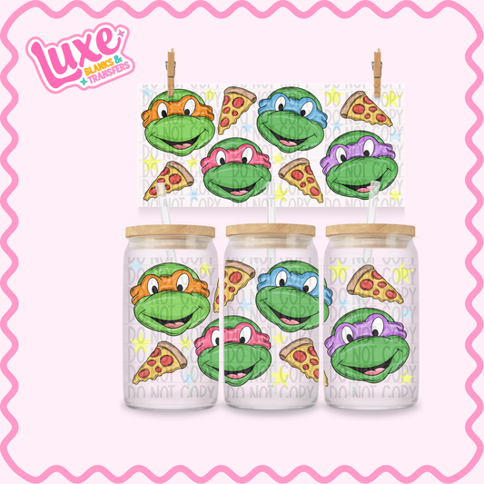 16oz UV DTF Wrap | Turtle Characters Ninja | #3347