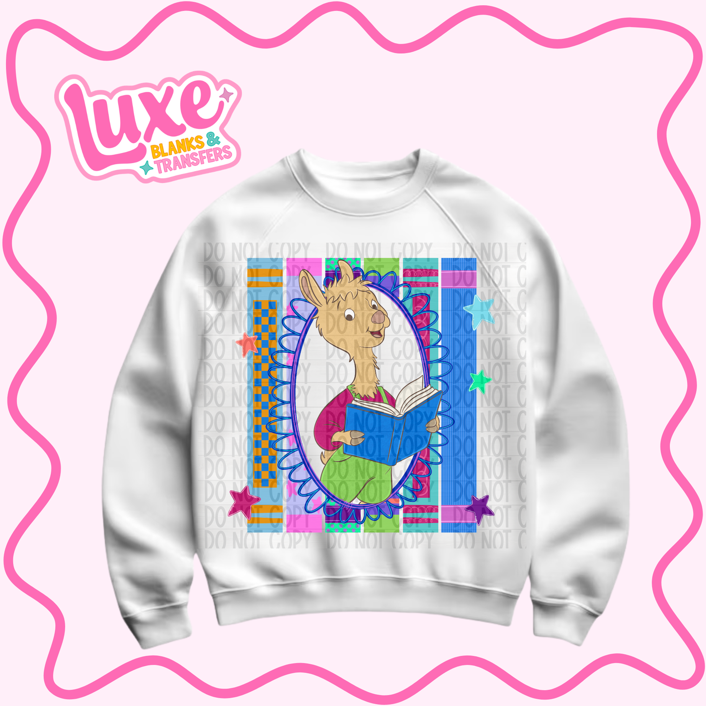 DTF Heat Transfer | Storybook Collection Llama | #1200