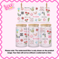 16oz UV DTF Wrap | C Brand Flower Pattern | #2646