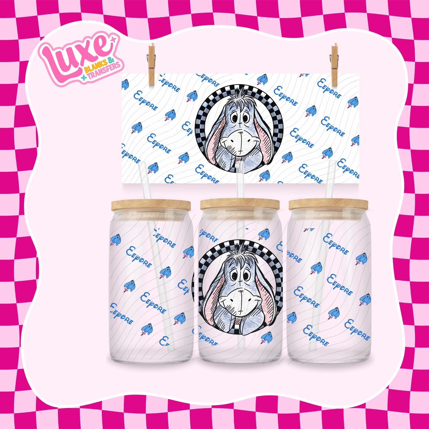 Vintage Donkey | UV DTF Wrap | #1092