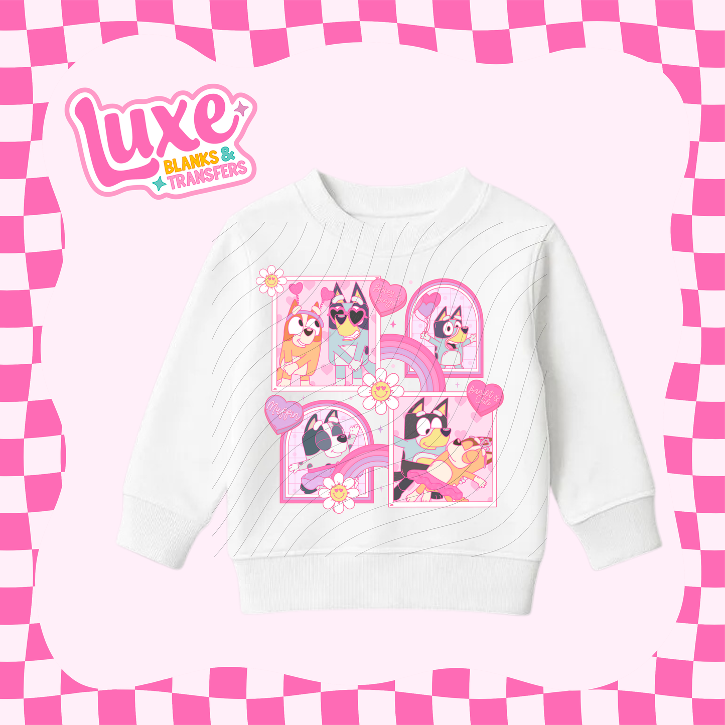 Blue Show Pink | Kids DTF Heat Transfer | #172