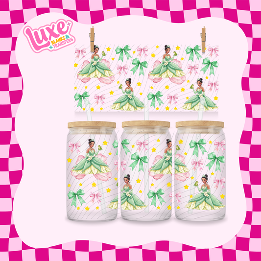 Ti Princess Bows | 16oz UV DTF Wrap | #1662