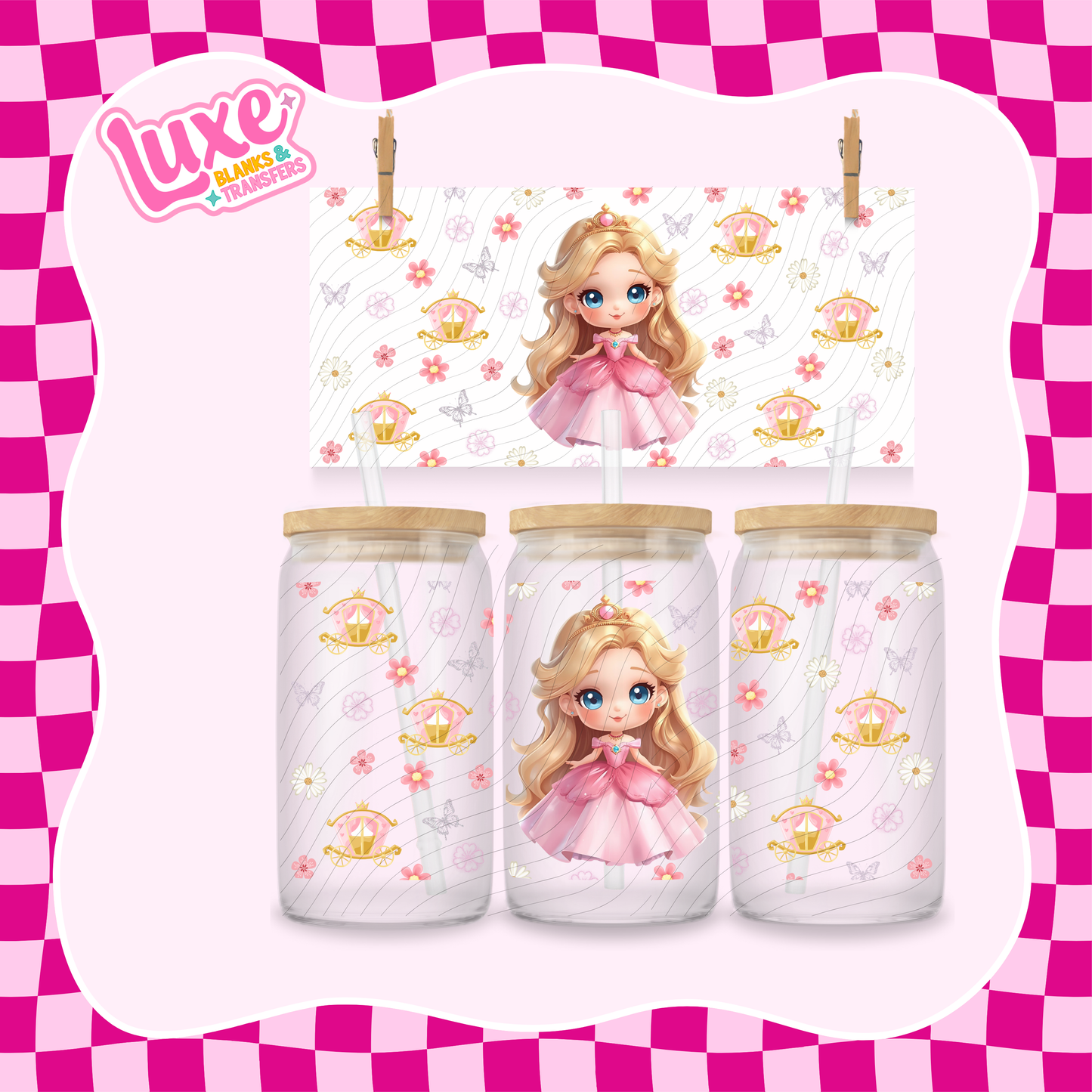 Cutesy Princess SB | UV DTF Wrap | #1168