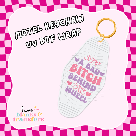 Motel Keychain UV DTF Wrap (#C47)