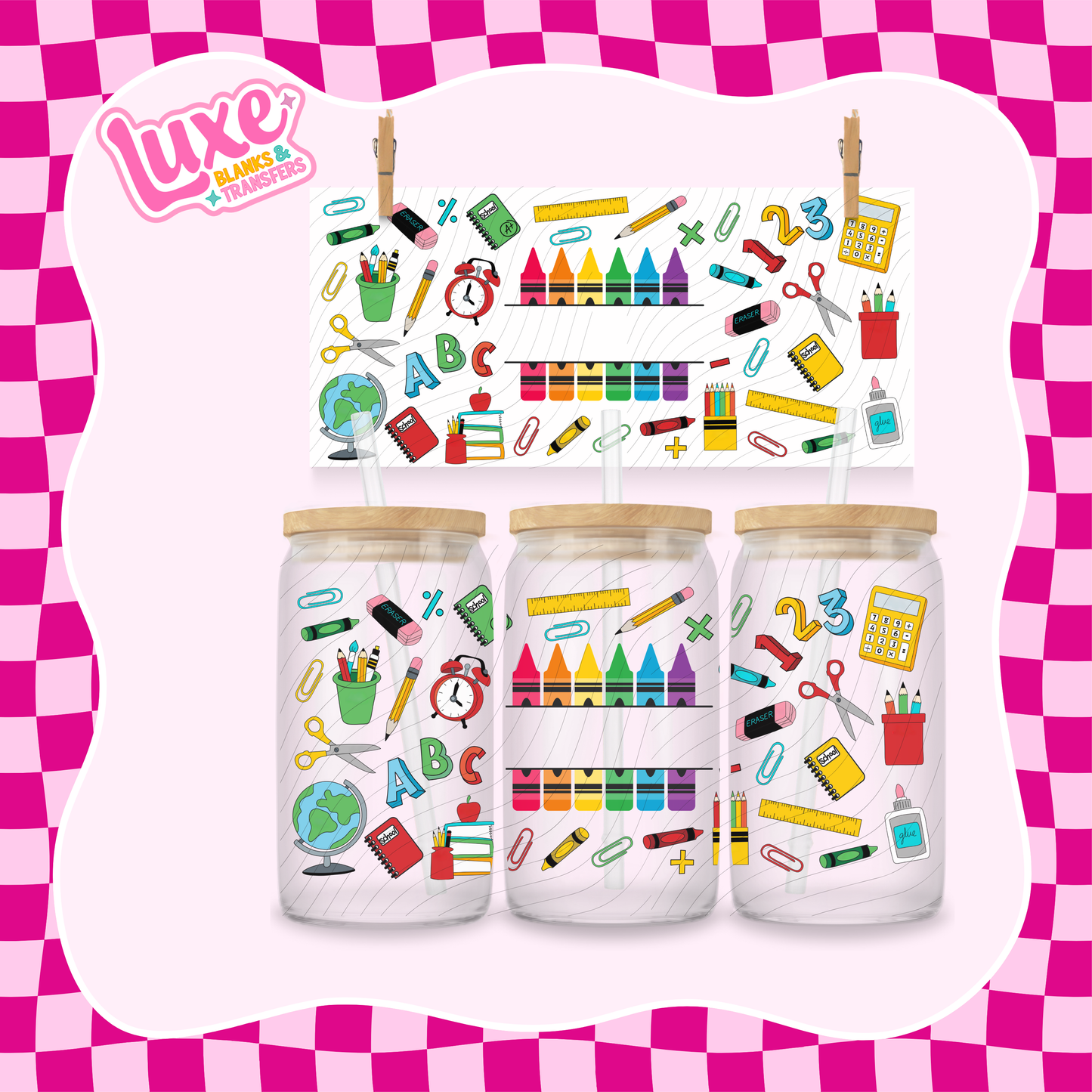 Custom Teacher Wrap | 16oz UV DTF Wrap | #1599