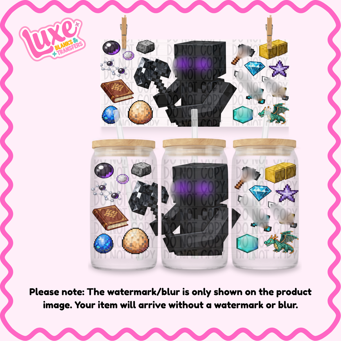 16oz UV DTF Wrap | M1n3 Game | #2688