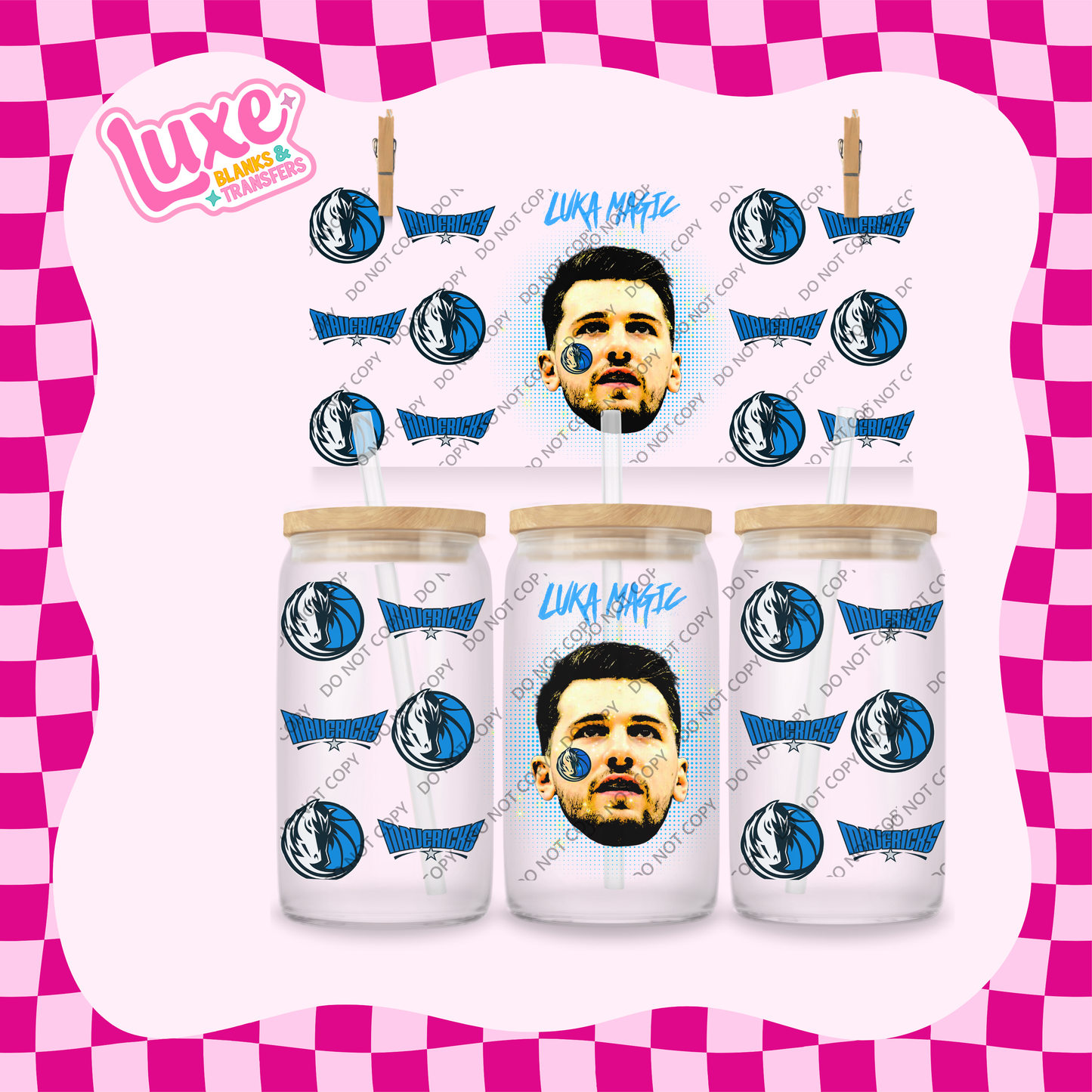 16oz UV DTF Wrap | Luka Magic NBA Player Basketball Mavericks | #2092