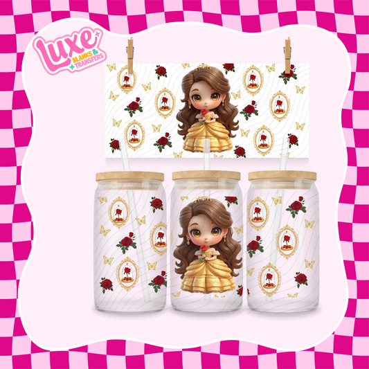 Cutesy Princess Belle | UV DTF Wrap | #1169