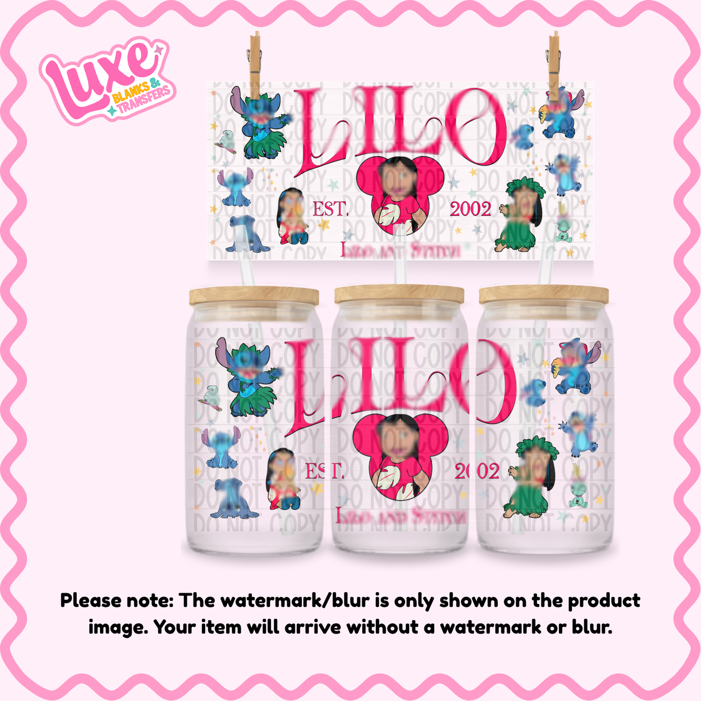 16oz UV DTF Wrap | Blu3 Ali3n Girl | #281
