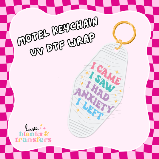 Motel Keychain UV DTF Wrap (#C48)
