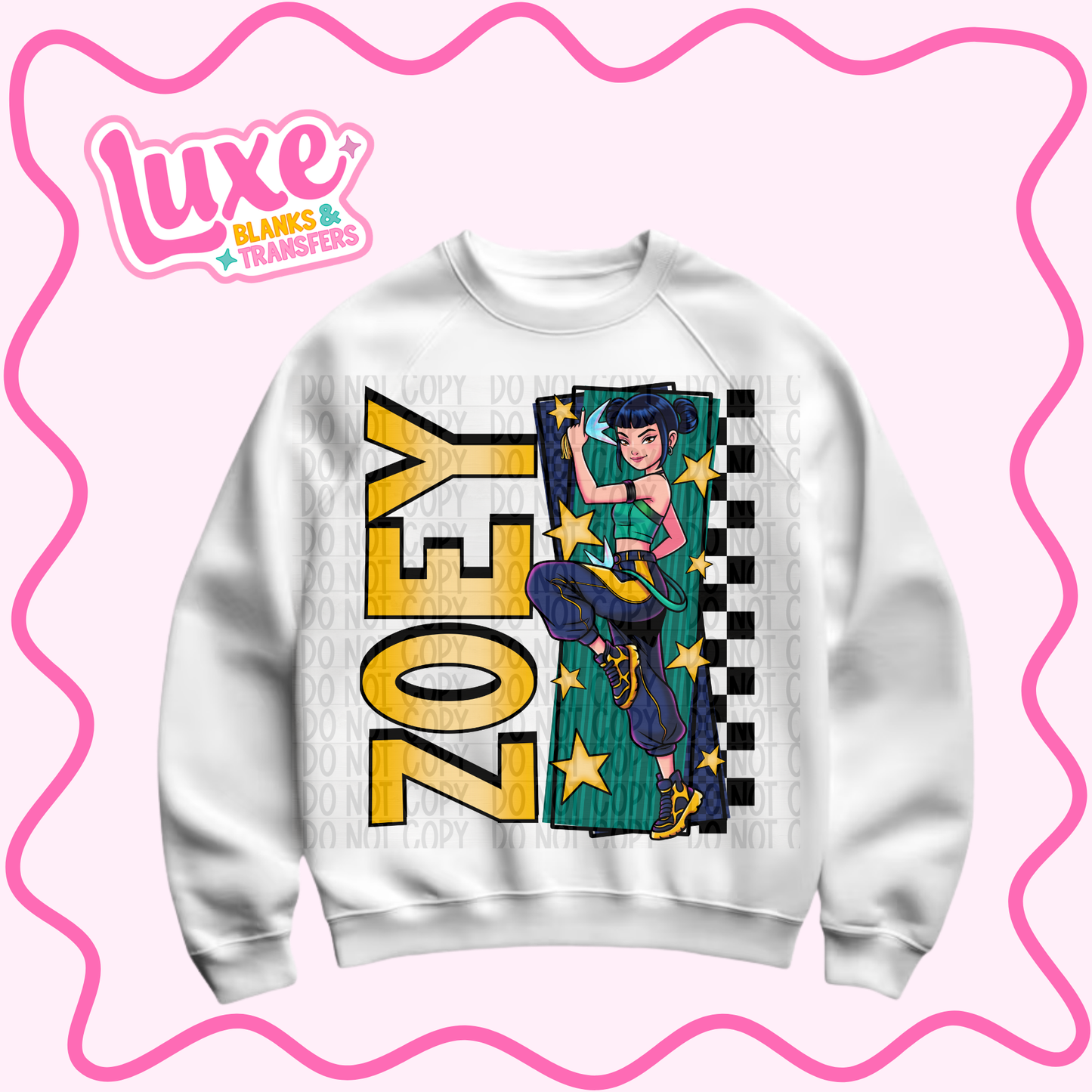 DTF Heat Transfer | K-Pop Zoey | #1317