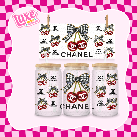 C Brand Cherry Dark Red | 16oz UV DTF Wrap | #1605