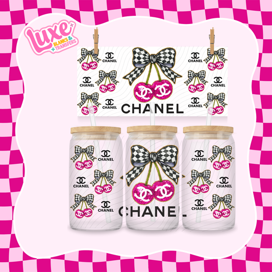 C Brand Cherry Pink | 16oz UV DTF Wrap | #1607