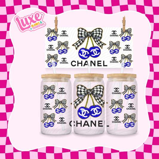 C Brand Cherry Blue | 16oz UV DTF Wrap | #1611