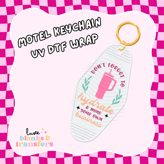 Motel Keychain UV DTF Wrap (#C04)