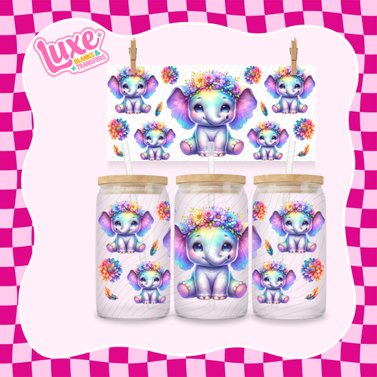 Elephant | 16oz UV DTF Wrap | #1615