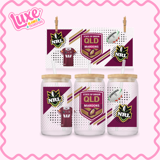 16oz UV DTF Wrap | QLD N.R.L Team | #2887