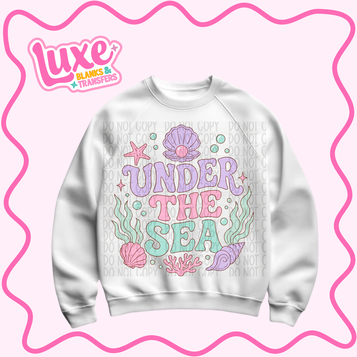 DTF Heat Transfer | Under The Sea Pastel | #1276