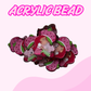 Flatback Acrylic Bead | Strawberry