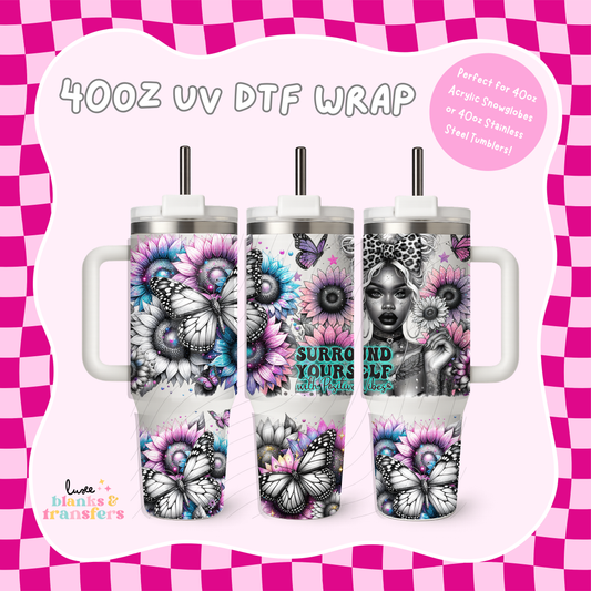 Tattoo Girl 40oz UV DTF Wrap (#B50)